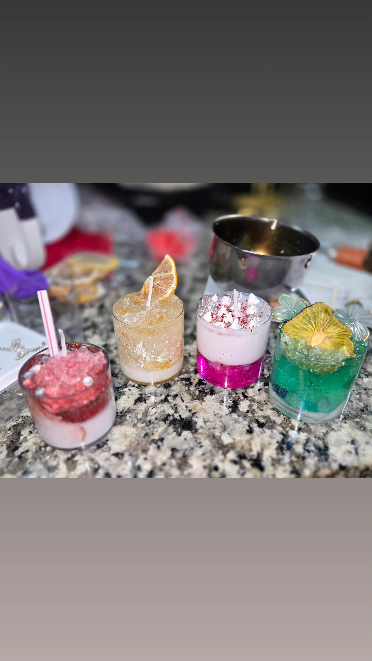 Customized scented candles